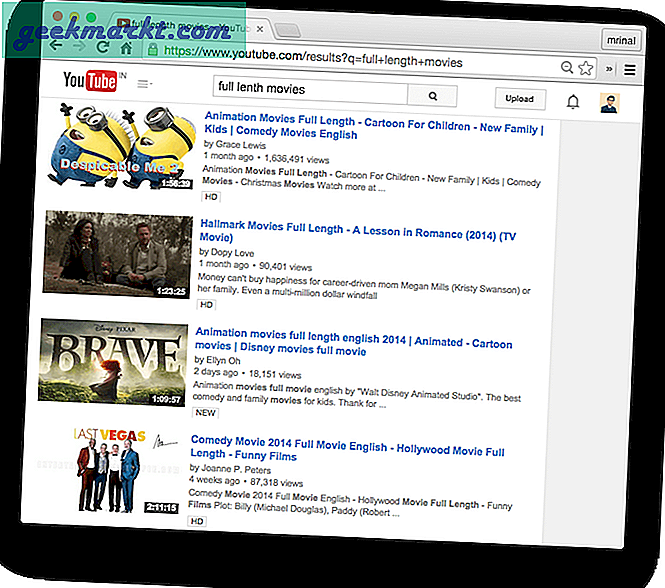 Finden Sie ganz einfach Filme in voller Länge auf YouTube