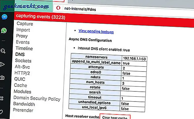 In diesem Artikel sehen wir uns an, wie Sie den DNS-Cache in Ihrem Browser löschen können. Wenn Sie Ihren Browser beenden und automatisch neu starten, wird Ihr DNS-Cache automatisch gelöscht. So können Sie dies im Browser selbst tun, ohne ihn zu schließen und erneut zu öffnen.