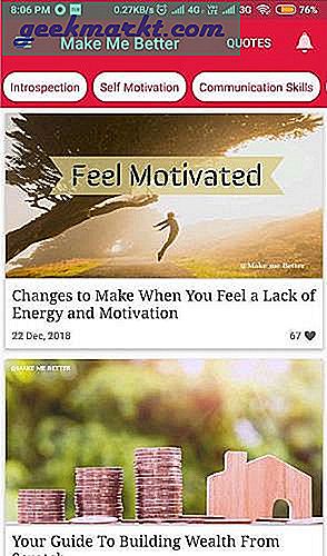 Suchen Sie nach Motivation, um Ihr Leben zu verbessern und bessere Lebensentscheidungen zu treffen? Beginnen Sie mit diesen 17 besten Selbsthilfe-Apps für Android und iOS.
