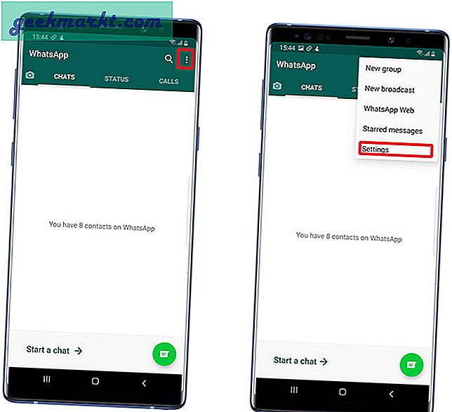 So aktivieren Sie die Fingerabdrucksperre auf WhatsApp für Android