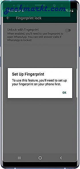 WhatsApp hat endlich zusätzliche Sicherheit für Android-Benutzer hinzugefügt. Sie können Fingerabdrücke verwenden, um Ihre WhatsApp nativ zu sperren. Hier erfahren Sie, wie Sie es einrichten.