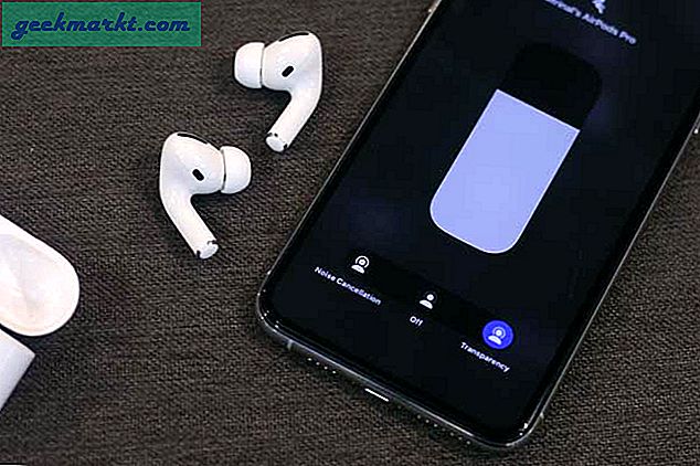 Wie kann ich auf AirPods Pro in den Transparenzmodus wechseln, ohne eine Taste zu drücken?