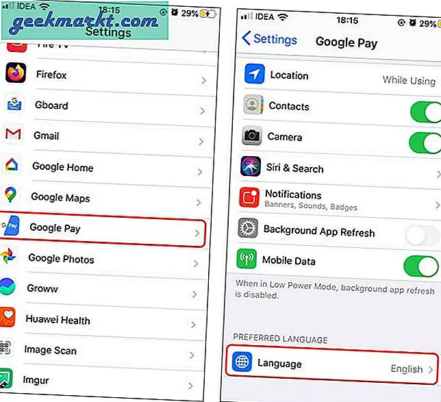 So stellen Sie die Sprache der App unabhängig von der iPhone-Sprache ein