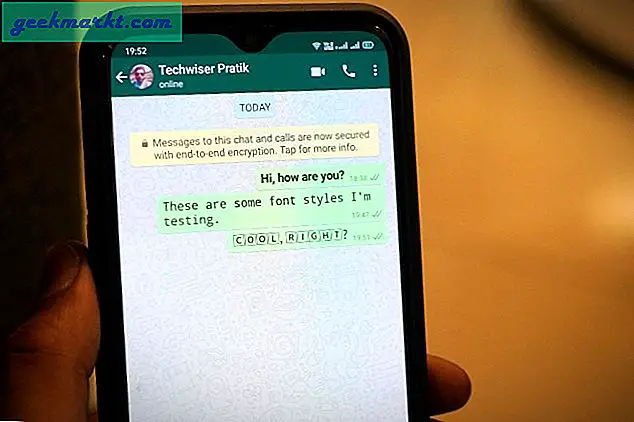 So ändern Sie Schriftarten in WhatsApp-Chats