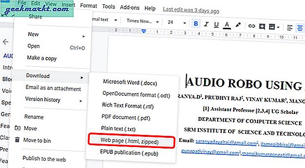 So laden Sie Bilder aus Google Text & Tabellen herunter