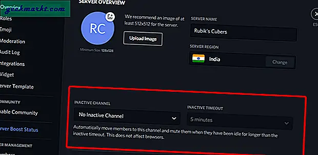 So richten Sie einen inaktiven Kanal (AFK-Kanal) bei Discord ein