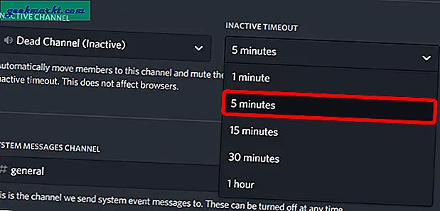 Sie müssen keine Personen aus Ihren Discord-Kanälen werfen, um sicherzustellen, dass nur die aktiven Benutzer bleiben. Sie können AFK-Kanäle auf Discord einrichten
