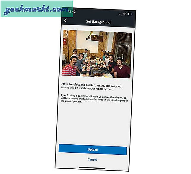 Standardmäßig gibt es nur wenige verschiedene Hintergrundbilder, die Sie in Ihrer Echo-Show ändern können. Sie haben jedoch die Möglichkeit, ein benutzerdefiniertes Hintergrundbild festzulegen. Hier ist wie.
