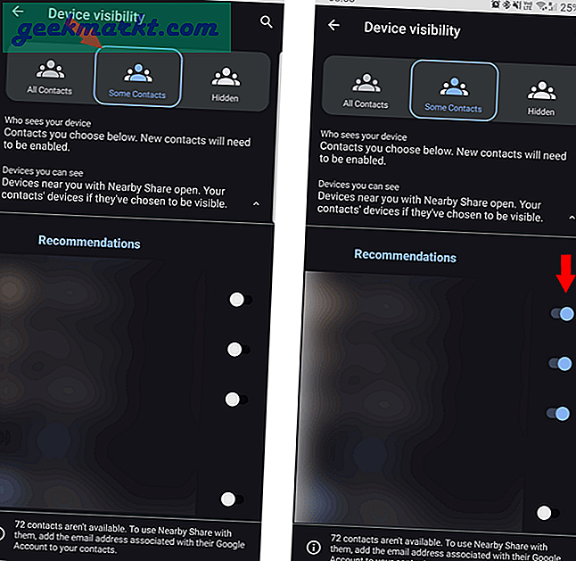 So deaktivieren Sie die Freigabe in der Nähe auf Android