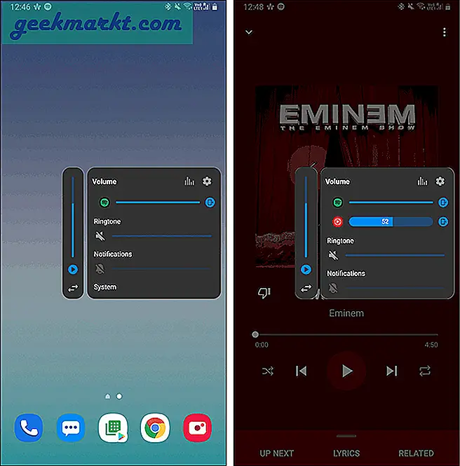 So stellen Sie für jede App unterschiedliche Lautstärkepegel ein