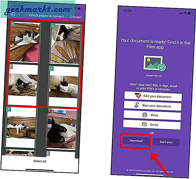 So extrahieren Sie Bilder aus einem PDF auf dem iPhone