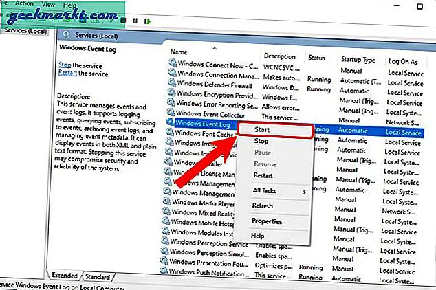 Wenn der gefürchtete Windows-Ereignisprotokolldienst nicht verfügbar ist, gibt es 6 verschiedene Möglichkeiten, um das Problem zu beheben.