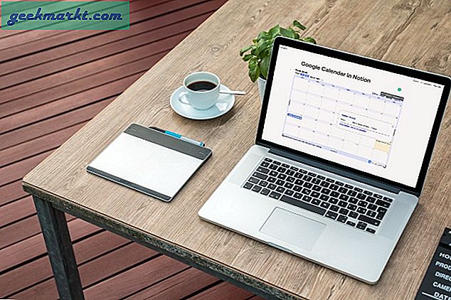 Einbetten von Google Kalender in Notion