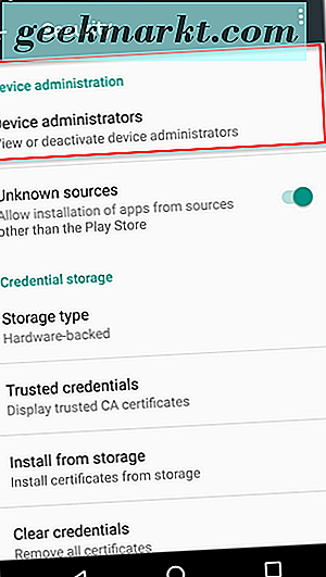 Geräteadministratoren