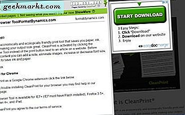 So bearbeiten Sie Webseiten vor dem Drucken