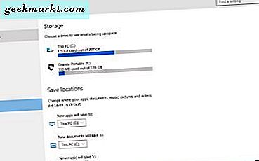 So führen Sie Apps von einem externen USB / SD-Laufwerk in Windows 10 aus